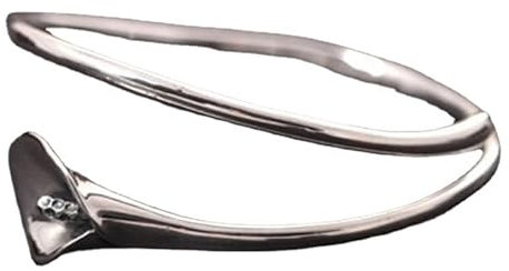 Sterling Silver Bracelet, Sterling Silver Bracelet Vintage Calla Lily Open Cuff Bangle Friendship Bracelets Gift S990 Silver Jewellery for Women Girlfriend Wife