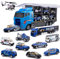 SWUNXION 10 en 1 Jouet Voiture, Mini Véhicule Metal,Voiture de Police pour Enfant, Voiture Miniature comme Un Cadeau d'anniversaire Idéal pour Les Enfants
