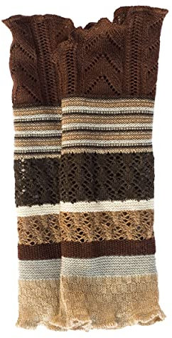 Invero, Merino Armstulpen Ruby Mehrfarbig, 100% Wolle (Schoko)