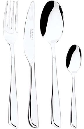 Lebrun Couverts - Ménagère CANCUN et Service 24 Pièces - Set de Couverts de Table - 6 personnes - Acier Inoxydable - Vaisselle - Ensemble Couvert de Table