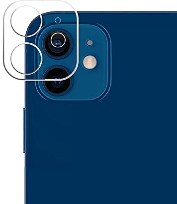actecom Protector de cámara Compatible con iPhone 12 Cristal Templado de cámara Completo Vidrio Templado