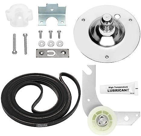 Update 5303281153 Kit de rodamientos de tambor para secadora y correa de tambor 134503600 con pieza de repuesto para brazo de polea tensora de secadora 131863007