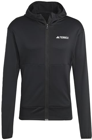 adidas Men's Terrex XPERIOR Light Hooded Fleecejacke Black XL