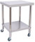 SHZICMY Edelstahl Arbeitstisch mit Rollen 60x60x85cm Gastronomie Küchentisch Lebensmittel Zubereitungstisch Gewerbliche Arbeitstisch für Küche Bar 300kg Belastung