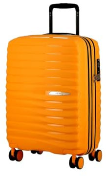 JUMP XWave Kabinenkoffer, ausziehbar, 4 Rollen (W20) (Gelb), gelb, 38x20x55 cm, Ausziehbarer Koffer