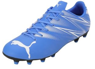 PUMA Men Attacanto Fg/Ag Chaussures de football, Bluemazing Puma White, 46 EU