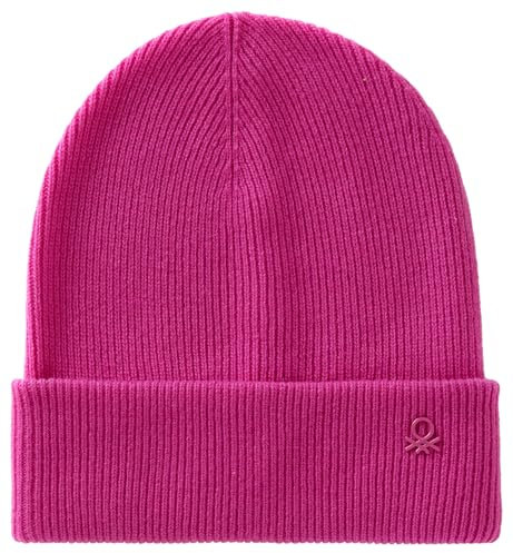 United Colors of Benetton Jungen Strickmütze 1244ca00x Beanie-Mütze, violett, M