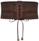 SCARLET DARKNESS Damen Renaissance Korsett Gürtel Lace-up Elastische Taillengürtel Hollow Out Steampunk Gürtel Kaffee L
