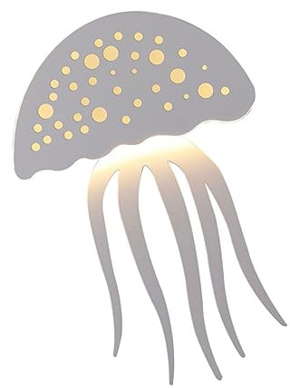 HOMSFOU Moderne Wandlampe Quallen-design Einfache Led Wandleuchte Für Schlafzimmer Flur Und Wohnzimmer Hochwertige Eisenmaterialien Energiesparend Und Leicht Zu Installieren