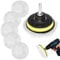 Auto Wolle Polierpads, Polierscheibe Bohrmaschine Polierpad, Polieraufsatz Bohrmaschine, Auto Polierhaube, Wolle Polierteller, Polierschwamm Für M10 Bohrer Adapter zum Polieren (80mm, 7PCS)