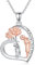 POPLYKE Mom Halskette von Sohn Sterling Silber Nelke Halskette Muttertag Schmuck Geschenk für Frauen Mutter (Sohn)