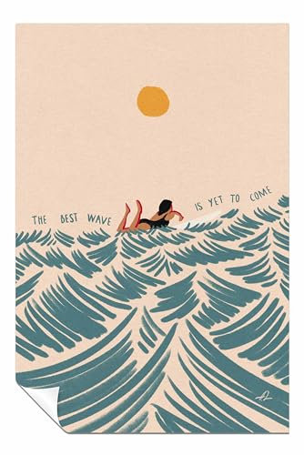 Panther Print Poster The Best Wave Is yet To Come, ungerahmt, Bilder für Wände, Schlafzimmer, Wohnzimmer und Badezimmer, 61 x 41 cm