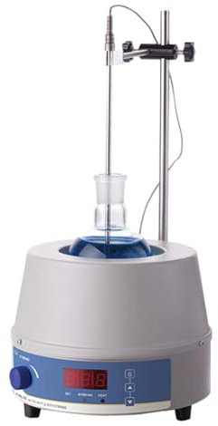 Laboratory Heating Mantle Thermostatic Heater, Heating Mantle Stirrer with Digital Display, 100-2000ml Heating Mantle Magnetic Stirrer Lab Equipment for Liquid Heating & Stirring 250ml