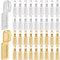 SOFPLATE 1 Box 100Pcs Gold Glue on Bails Rectangle Flat Pad Bail Bulk Tibetan Alloy Silver Small Shovel Shape Charms Connector Hanger jewellery Findings for Necklaces Making Supply DIY Cabochons Craft