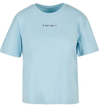Miss Tee Damen I Don't Give A F Tee Oceanblue, M