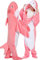 BEVITA Hai-Decke mit Kapuze für Damen, Dinosaurier, tragbare Decke, Snuggie-Geschenke für Erwachsene, Einteiler, PInk Shark, XX-Large