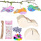 DAWRIS 16pcs 3D Wooden Birds Craft - Ideal for Kids' Arts and Crafts, Educational Toys, DIY Paint and Build Your Own Wooden Animal Crafts Set for Boys Girls Birthday Creative Activities Gift