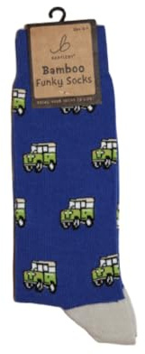 Bartleby Mens Funky Bamboo Socks 4 X 4 Vehicle Size 6-11