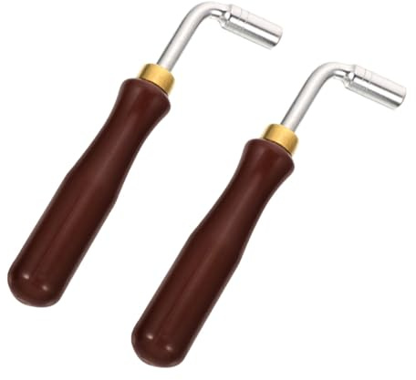 Generisch 2St Tuning-Tools Gitarren-Tuner-Clip Schraubenschlüssel akustisch Gitarrenstimmer klavier zubehör klavierzubehör Tuning-Versorgung Spanner Stimmgerät für Hackbrett edelstahl metall