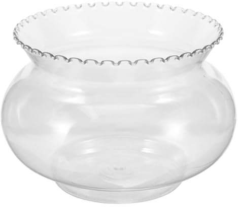 Happyyami Petit Aquarium Original Poisson purificateur Bol Mini-Aquarium Bouteille Petit Terrarium pour Plantes à air réservoir d'aquarium de Table Aquarium délicat Plastique Transparent