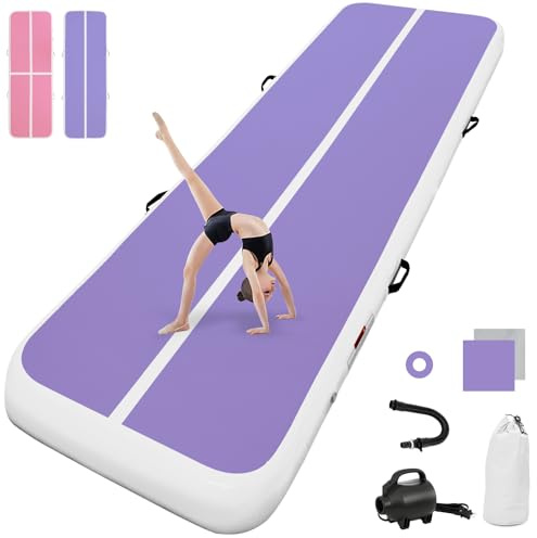 airtrack matte mit elektrischer Luftpumpe 10CM/20CM hoch 2M/3/4M/5M/6M Tumbling Matten Aufblasbare turnmatte Matte gymnastikmatte Yogamatte Camping Trainingsmatte