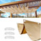 Retráctil Toldo Vela de Sombra,Ondulada Toldos Exterior Protección Rayos UV Resistente al Desgarro para Terraza Balcon Exteriores Jardín con Ojales y Cuerdas (Beige,1.6×4m(BxL))
