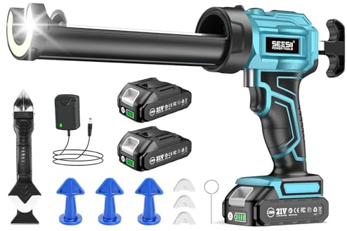 SEESII Cordless Caulking Gun w/2 x 2.0Ah Batteries