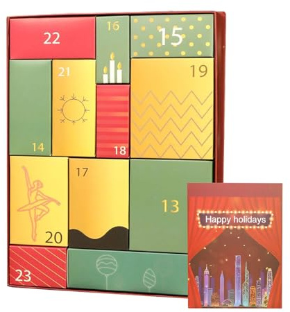Weihnachts-Adventsdosen, Innendekoration, leer, Victoria-Kalender, zum Befüllen, für Geburtstag, Urlaub, Hochzeit, Event, Wohnzimmer, Schlafzimmer
