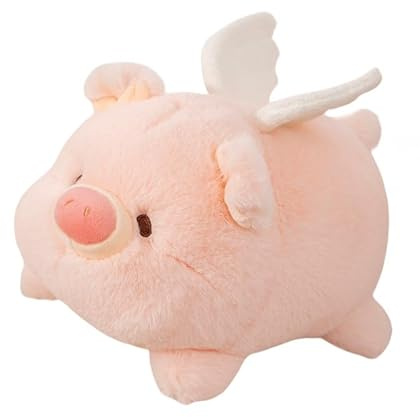 Xiyocadt 20cmSchwein Kuscheltier Rosa Kuscheltier Schwein Engel Cute Plushies GlüCksschwein Schweinchen GlüCksschweinchen Geschenke FüR Jungen Und MäDchen (20cm,Rosa)