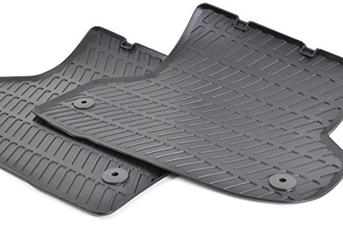 Audi 8P0061511041 Gummifußmatten Hinten, Schwarz, 2 Stück