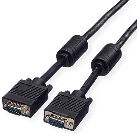 ROLINE Monitor-Kabel mit Ferritkern+DDC, HD15 ST-ST, 3 m