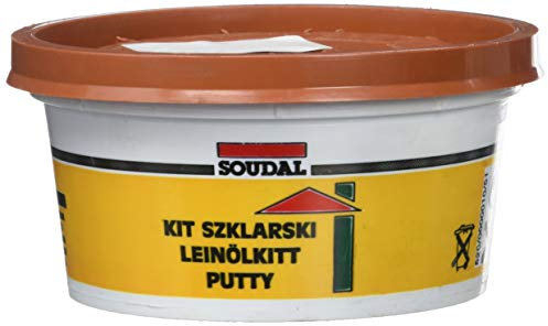 Soudal Ayrton Mastic vitrier 500 g Acajou Marron