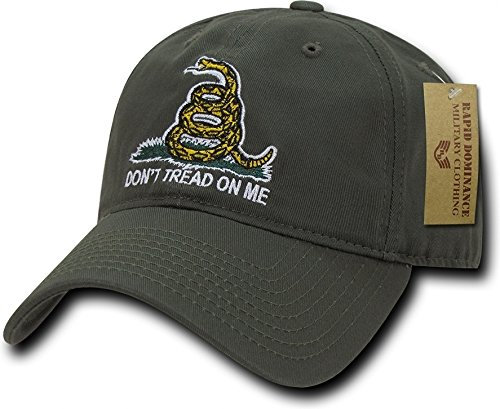 Rapid Dominance Gadsden Flag Relaxed Graphic Cap Olive