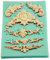 Musuntas Silikonform Europäische Retro Supercross Relief für Spitze Effekt Gateau 3D Muster Silikon Zucker Paste Classic Cookieschneider