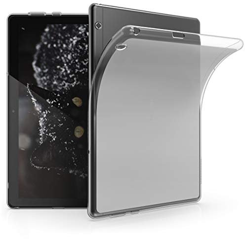 kwmobile Carcasa Compatible con Huawei MediaPad T5 10 Funda - Ultrafina y Flexible de plástico TPU - Puertos y Botones accesibles - Transparente