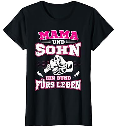 Mama Und Sohn Motive Partnerlook Mutter Muttertag Geschenk T-Shirt