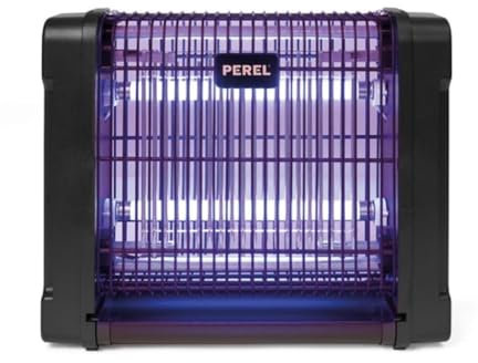 Elektrische Stechmückenfalle, 360° Insektenvernichter mit UV Licht 2x 6W, Lampe für Räume bis 30m²