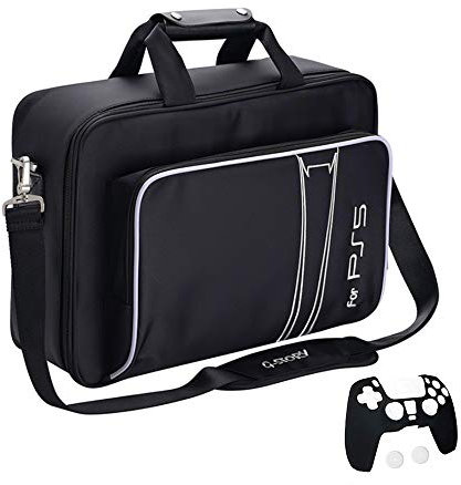G-STORY Tasche,Transporttasche,Tragetasche Für PS5 Konsolen mit Reißverschlüsse aus Zinklegierungs,Tasche für Controller und Zubehör,Controller Skin *1 enthalten