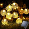 Oreunik Solar Lichterkette Aussen,8 Modi 30LED Solarlichterkette Außen Wetterfest,7m Solar Gartenbeleuchtung Lichterkette Outdoor für Balkon Garten Deko,Weihnachtsbeleuchtung Außen(30LED Warmweiß)