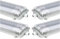 4x G13 LED Feuchtraumleuchte 2x T8 LED, 36W 3600LM 120cm, IP65 LED Feuchtraumwanneneuchte, LED Wannenleuchte Leuchtstofflampe, Neutralweiss CRI80 (4_120NW)