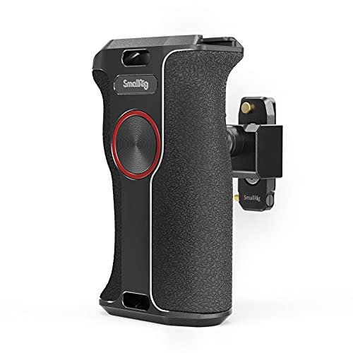 SMALLRIG NATO Griff, Seitengriff mit drehbarem Druckknopf, Schnellverschluss- Handgriff für DLSR Kamerakäfig Kit, Side Grip mit integrierter NATO-Schiene, Linke Seite - 3260
