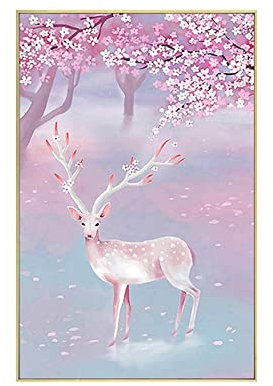 Diamantmalerei Bilder für Erwachsene und Kinder Sika rotwild DIY 5D Diamond Painting groß Full Drill Strass Stickerei Kreuz Stich Mosaik Diamantmalerei Wand Dekorationen 40x100cm