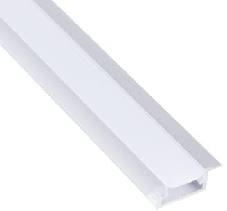 Designlight Profil en aluminium à encastrer pour bandes LED 2 mètres - Finition au choix (Aluminium)