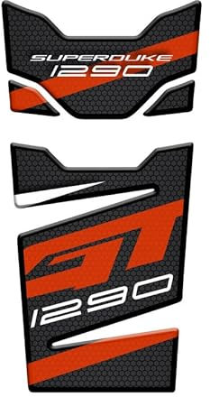 Paraserbatoio.it Tankpad Harz, 3D-Effekt, kompatibel mit KTM SUPERDUKE 1290 GT 2020-2022 Metall schwarz