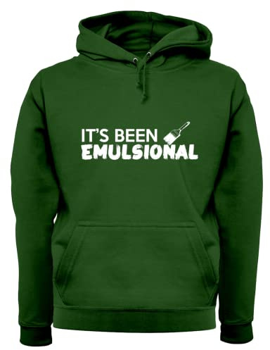 Dressdown It's Been Emulsional - Unisex Premium Hoodie/Hooded Top - Bottle Green - XXL