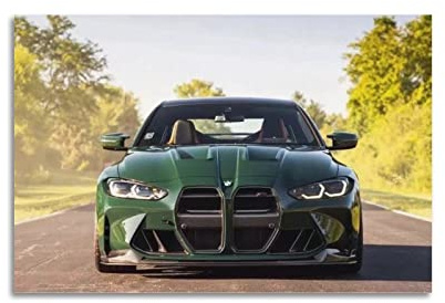 Sportwagen-Poster für BMW M4 G82 JDM Auto Rennauto dekorative Malerei Leinwand Wand und Kunst Bild Familie Schlafzimmer Dekor 40 x 60 cm