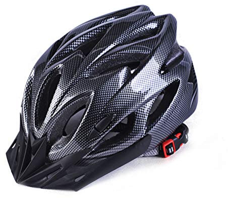 Julyue Casco da Bici Ultraleggero per Uomo e Donna, Regolabile con Fodera Rimovibile, Classico MTB da Ciclismo (Nero)