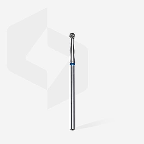 STALEKS PRO - Punta de diamante – Bola (anillo azul) I Juego de fresa de uñas I Brocas para manicura y pedicura compatibles I Kit de lijado para lijadoras eléctricas I Punta de perforación de uñas