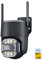 3G/4G LTE Cámara Vigilancia Exterior con Tarjeta SIM, HD 2MP Camara Vigilancia Exterior sin WiFi, Visión Nocturna en Color de 30m, Detección Humana y de Movimiento, Seguimiento Automático, IP66