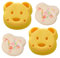 Lot de 2 emporte-pièces à sandwich en forme d'ours mignons pour enfants - Moule à pain portable - Parfait pour le petit déjeuner et le déjeuner